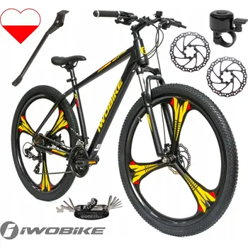 Horské kolo Horské kolo MTB IWOBIKE Furia Corse, rám 19 palců, kola 29", černé