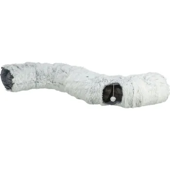 Hračka pro kočku TRIXIE HARVEY plyšový hrací tunel / donut, o 25 cm/160 cm, šedá