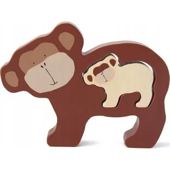 Dřevěná hračka Dřevěné puzzle Pan Opička