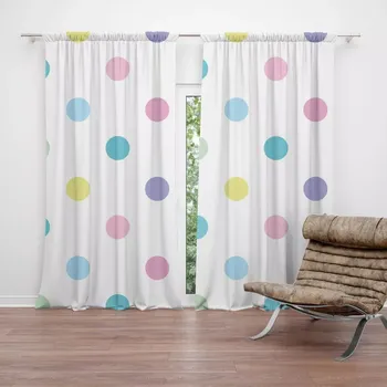 Závěs Sablio Závěs Puntík vedle puntíku: 2ks 140x250cm