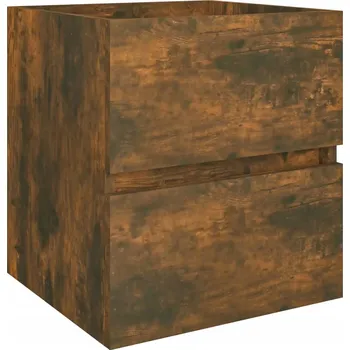 Koupelnový nábytek Skříňka pod umyvadlo, kouřový dub, 41x38,5x45 cm