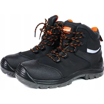 Pracovní obuv Nubukové kotníkové boty černo-oranžové, S3 SRA, velikost 40