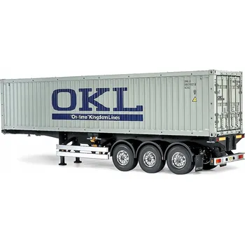RC model auta Tamiya 56377 RC 40ft Container 3A Semi-Trailer 1/14 - expresní doprava