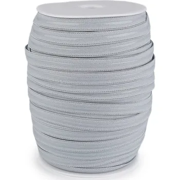 Pruženka šíře 12 mm se silikonem, barva 5 šedá