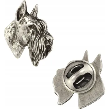 Brož Knírač, Knírač malý brož typu pin se psem, odznak, placka