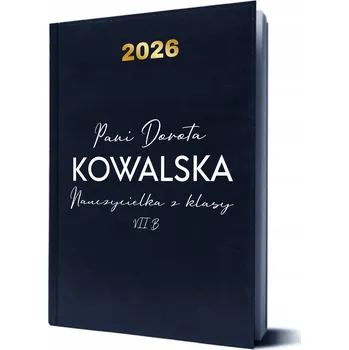 Kalendář Knižkový kalendář pro učitele 2026 A5 Wyczaruj dárek modrý