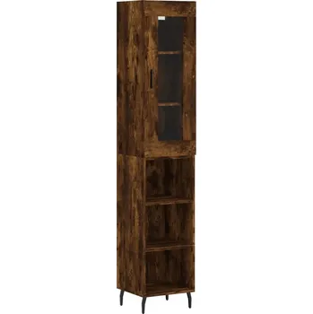 Šatní skříň Vysoká skříňka, kouřový dub, 34,5x34x180 cm