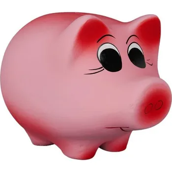 Obraz Keramické prasátko pokladnička Cerinpol růžové 16x23x16 cm