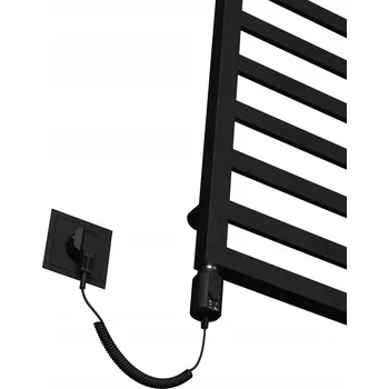 Radiátor Elektrický radiátor MODERN 1240x530 CZARNY + topné těleso 600W