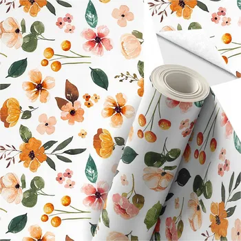 Tapeta Tapeta samolepicí na zeď v roli s lepidlem, dýha 10 m x 45 cm KVĚTINY