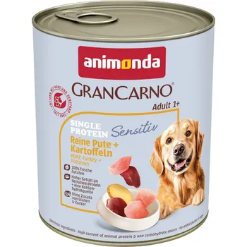 Pro psa 24x800g animonda GranCarno Adult Sensitive - čisté krůtí & brambory