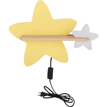 Nástěnné svítidlo CANDELLUX LIGHTING Nástěnné svítidlo Star lamp 5W LED 4000K iq kids s drátem z wł gold+grey