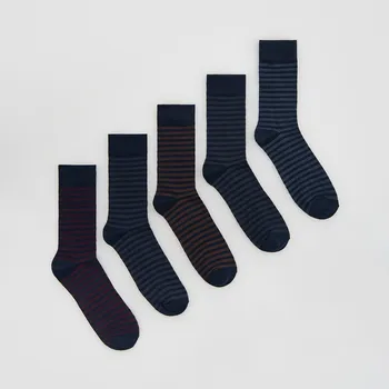 Reserved - Sada 5&nbsp;párů ponožek - tmavomodrá - 612HQ-59X - 612HQ-59X-39R