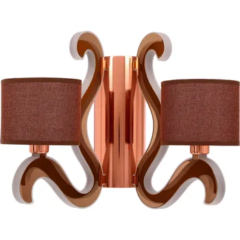 Nástěnné svítidlo Nástěnné svítidlo Ambrosia 3 2x40W E14 + 12,3W LED měď