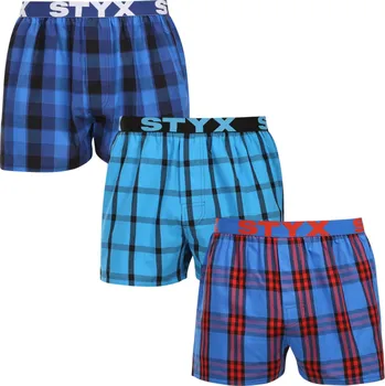 Trenýrky 3PACK pánské trenky Styx sportovní guma vícebarevné (3B010103) S Možnost vrácení zboží ZDARMA do 120 dnů!