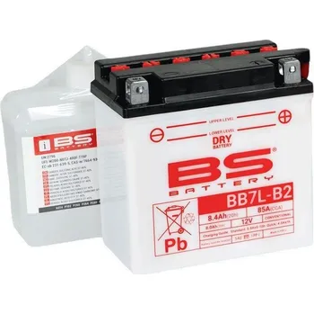 Motobaterie BS 2025/12 akumulátor BB7L-B (YB7L-B) (12N7-3B) (YB7L-B2) 12V 8,4AH 135X75X133 obsluhovaný - elektrolyt zvlášť (85A) (6) UE2019/1148 - nahrazuje 310594 (BS 2025/12 akumulátor BB7L-B (YB7L-B) (12N7-3B) (YB7L-B2) 12V 8,4AH 135X75X133 obsluhovaný - elektroly