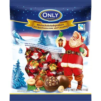 Cukrovinka Mléčné pralinky s krémem z lískových ořechů