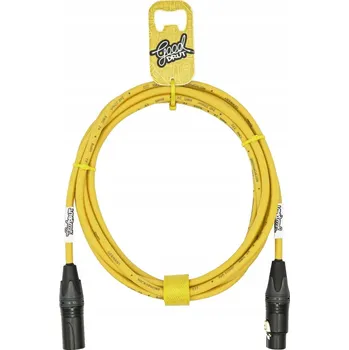 Audio kabel Kabel XLR - XLR GoodDrut 3 m Žlutý