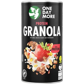 OneDayMore Proteinová granola s jahodami 400g