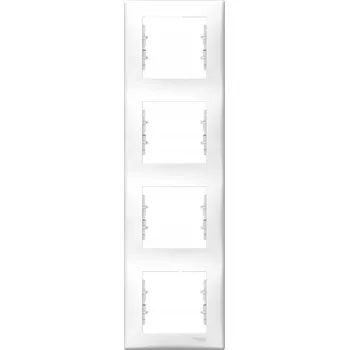 vypínač Rámeček čtyřnásobný Schneider Electric bílý