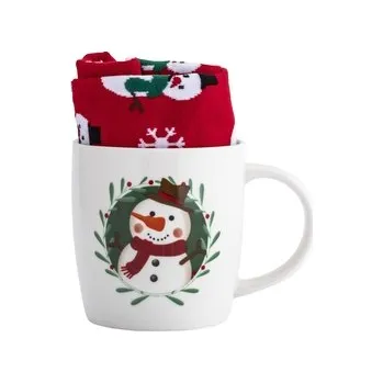 KUBEK NBC 380 ML Z SKARPETAMI DEK. BAŁWANEK COLOR BOX