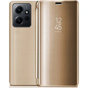 Pouzdro na mobilní telefon Flipové pouzdro BBE CASE pro Xiaomi Redmi Note 12 4G zlaté
