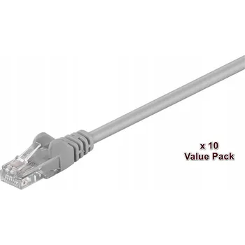 Síťový kabel Patchcord Microconnect U/UTP 5e RJ45 / RJ45 10 m šedý