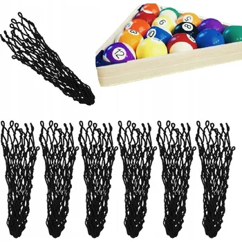 6 KS. KULEČNÍKOVÁ SÍŤKA S KAPSOU NA KULEČNÍK