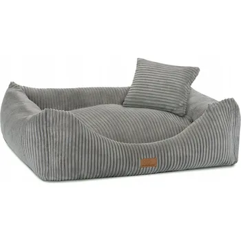 Pelíšek pro psa Piesieksolandia polštář pro psa šedá 80 cm x 70 cm