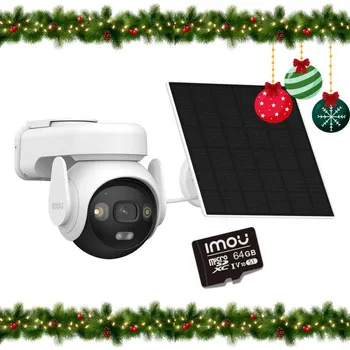 IP kamera Imou AOV PT KIT 2,4GHz Wi-Fi a 4G 5MPx IP kamera se solárním panelem a 64GB paměťovou kartou
