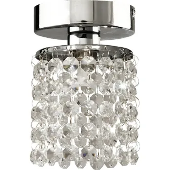 Art deco stropní osvětlení ROYAL - 1xG9, 40W, chromované / čiré