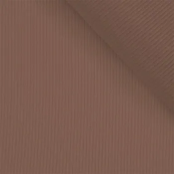 Konfekční žebrovaný úplet nový OSKAR light mocha mousse № 92