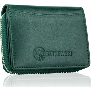 Betlewski dámská peněženka z přírodní kůže zelená