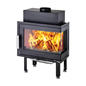 Krbová kamna SOHO, rohová krbová vložka home, pravá, černá