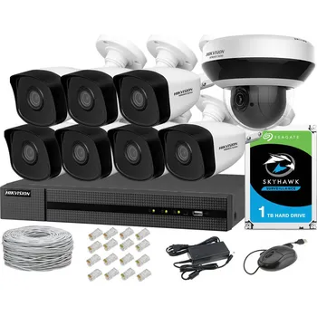 Bezpečnostní kamera SADA HIKVISION 8 KAMER PRO DOMÁCÍ MONITORING 4 MPX