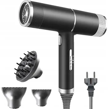 Fén 1000W Fén na vlasy s ionizací a 3 nástavci (difuzéry) - Ionizační fén