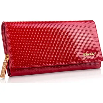 Peněženka Betlewski dámská peněženka z pravé kůže červená