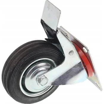 Pojezdové kolečko Kompletní kolečko s držákem pro vozík, otočné s brzdou, průměr 100 mm 520100DB