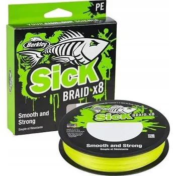 BERKLEY ŠŇŮRA 8X SICKBRAID 0,10 MM 150 M FLUO