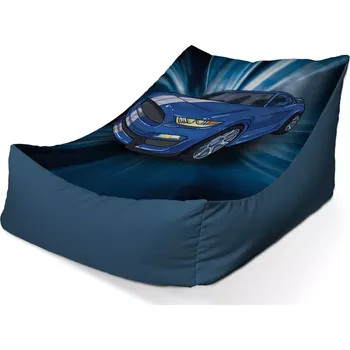 Sedací pytel Sablio Sedací vak Lounge Mustang Modré pozadí - 80 x 95 x 50 cm