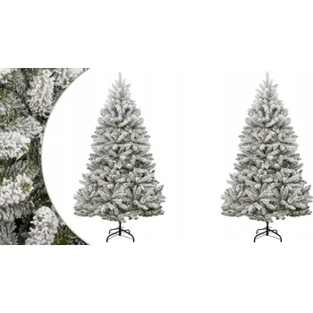 Vánoční stromek 180 cm, Umělý vánoční stromek na panty, zasněžený