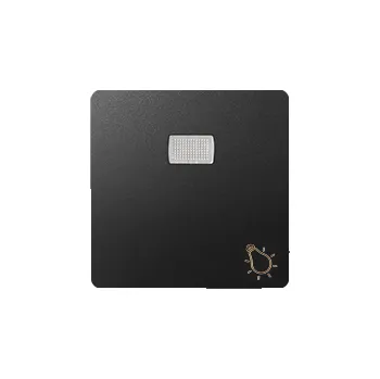 vypínač Kryt s průzorem a piktogramem “světlo” k přístrojům začínajícím produktovým kódem, Simon 82 82016-38, grafitová