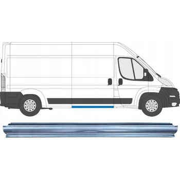 Prah karosérie Opravný plech prahu posuvných dveří pro Peugeot Boxer 2006-2014