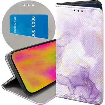 Pouzdro na mobilní telefon Pouzdro s klopou Hello Case pro realme 8 5G fialové