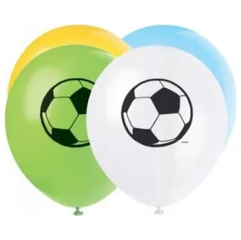 Balónek Latexové balónky Fotbalový míč 30 cm 8 ks