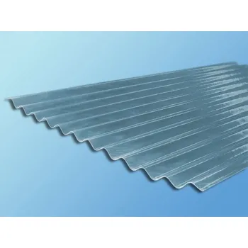 Polykarbonátová deska ELYPLAST ELYPLAST Sklolaminát pro prosvětlení vlnitých plechů 76/18, čirá, 1200 x 2500mm, tl.1mm, 1xUV