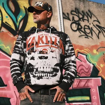 Pánská mikina Pánská mikina Yakuza Jailbreak Allover Acid Hoodie 25005 black velikost: XL