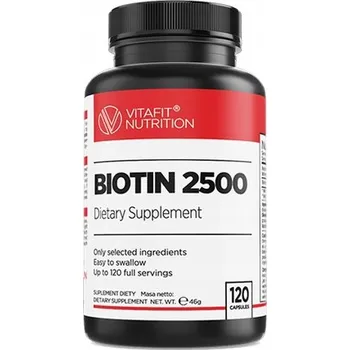 VITAFIT BIOTIN 120 KAPSLÍ BIOTIN ZDRAVÉ VLASY POKOŽKA