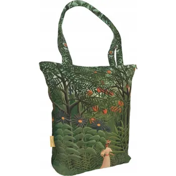 Nákupní taška přes rameno Woman Walking in an Exotic Forest Henri Rousseau