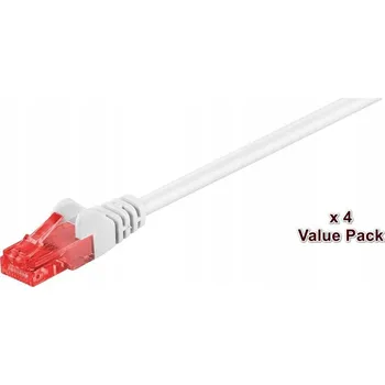 Síťový kabel MicroConnect U/UTP CAT6 20M bílý - 4 kusy